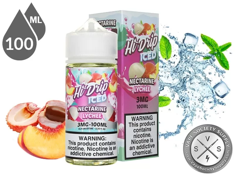 Nectarine Lychee Iced By Hi Drip E-Liquids 100ml