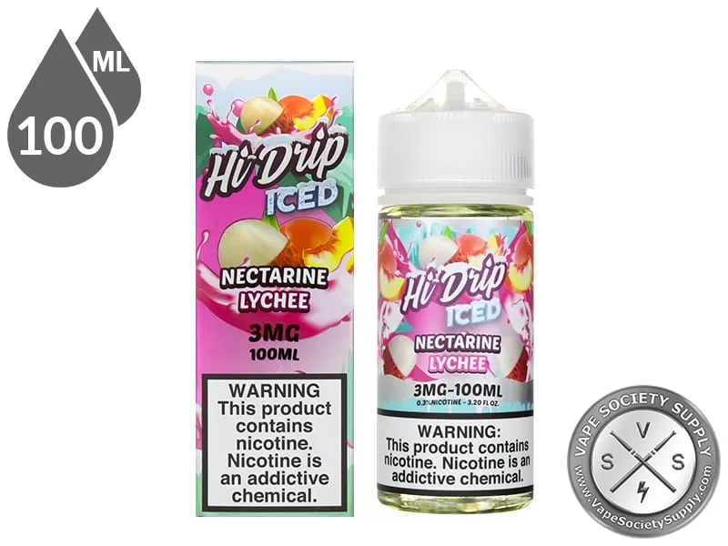 Nectarine Lychee Iced By Hi Drip E-Liquids 100ml - Image 2