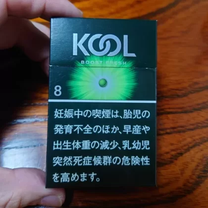 Original Kool Boost Fresh (8mg, Hard Pack) – Japanese Version 1 Carton (10 Packs, 200 Sticks Total) — Free Worldwide Shipping