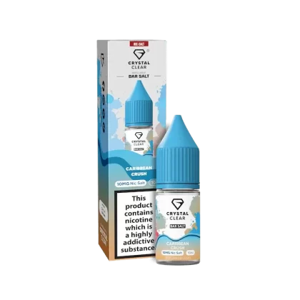 CRYSTAL CLEAR CARIBBEAN CRUSH 10ML NIC SALT E-LIQUID - Strength#5MG>10MG>20MG