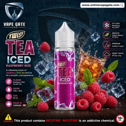 Iced Raspberry Rize 50ml Ejuice by Twist Tea PGVG - 6 mg - 50 ml