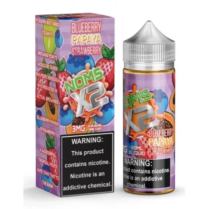Noms X2 E-Liquid 120ml - Kiwi Passion Fruit Nectarine / 0mg - Vapeciga