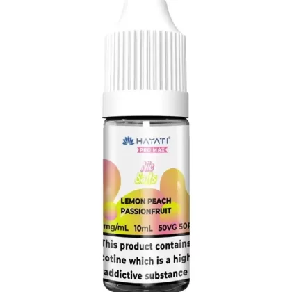 Hayati Pro Max Lemon Peach Passionfruit Nic Salt Vape Juice - 10mg