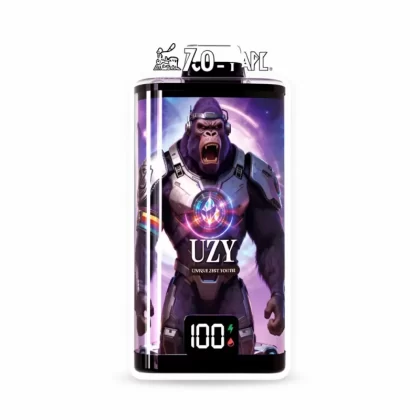 UZY Crystal Star 60000 Puffs Smart Screen Display Vape - Blueberry On Ice, Watermelon Ice; 3-nicotine, 2-nicotine (1AC7E9)