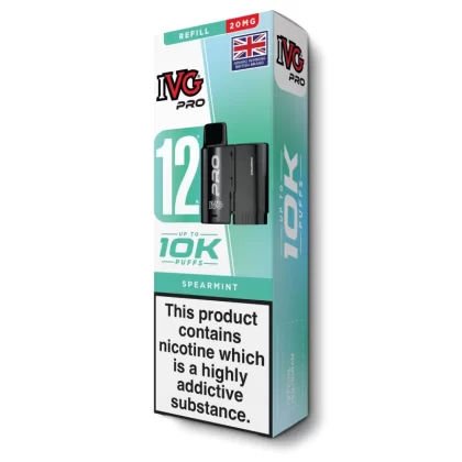 Spearmint Pro 12 Refill Pod by IVG - 20 mg/ml (DE8274)