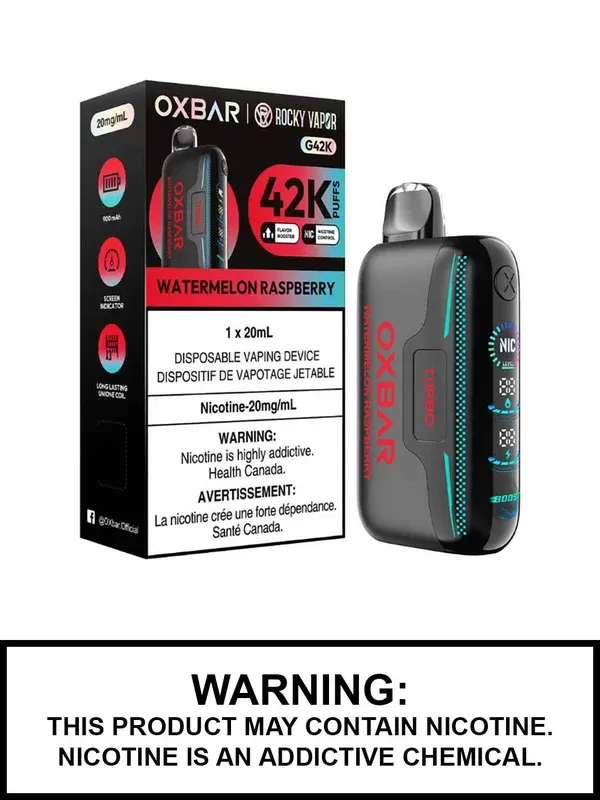 Watermelon Raspberry Oxbar G42K Disposable Vape