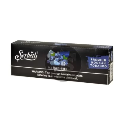 Serbetli Premium Hookah Tobacco 10 packs of 50g Ice Blueberry