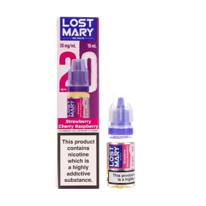 Strawberry Cherry Raspberry Nic Salt E-Liquid by Lost Mary - 5mg