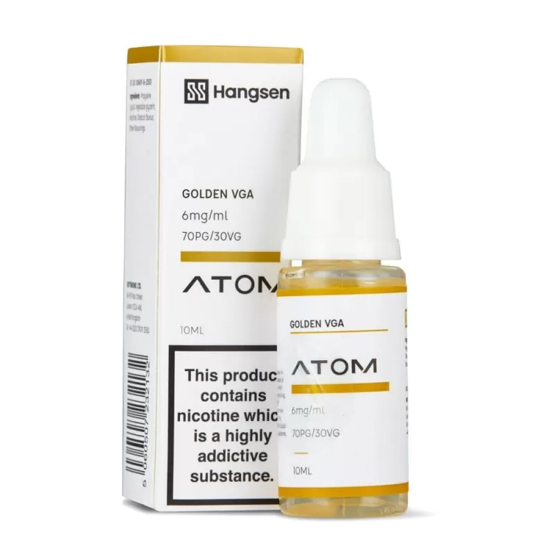 Golden VGA E-Liquid Atom Series by Hangsen (10ml) - 0mg