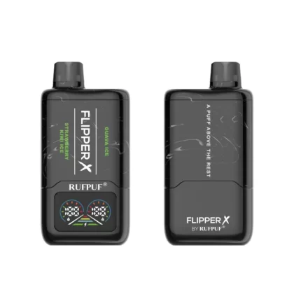 Rufpuf Flipper X Disposable – Strawberry Kiwi Ice + Guava Ice 20/40/50mg (20000Puffs) - Vapebar Pk