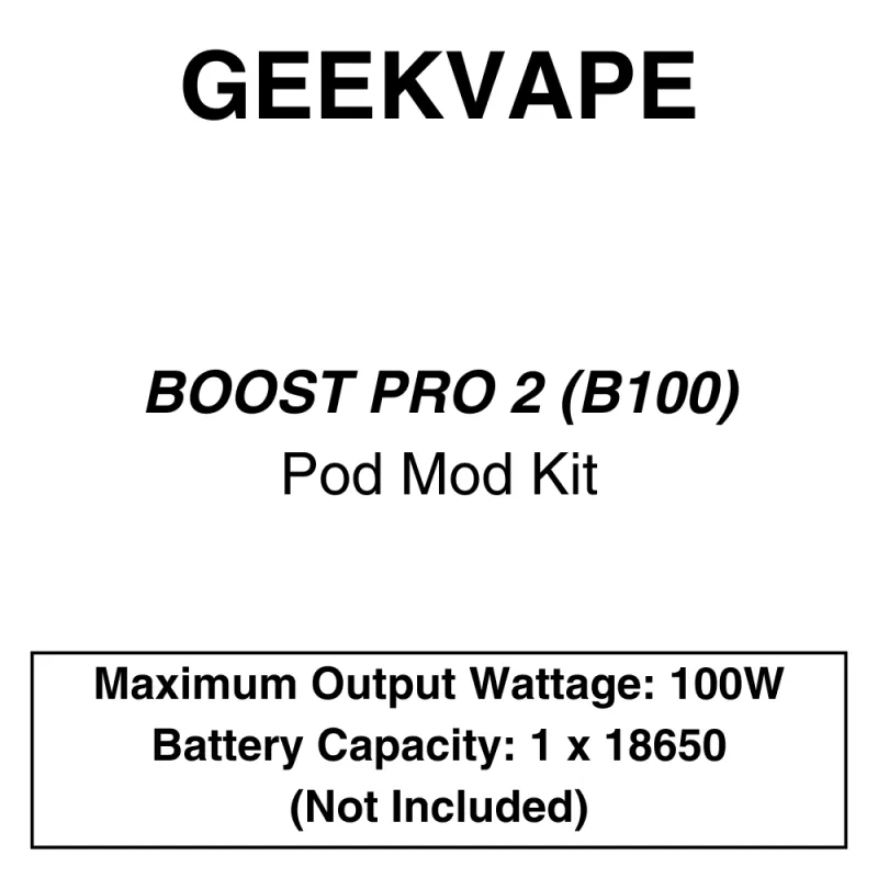 GEEKVAPE – B100 (AEGIS BOOST PRO 2) STARTER KIT - Black, Blue red