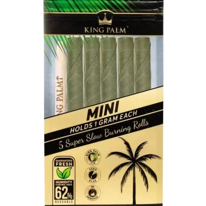 King Palm Mini Natural Pre-Rolled Cones w/ Boveda Pack (5-Pack)