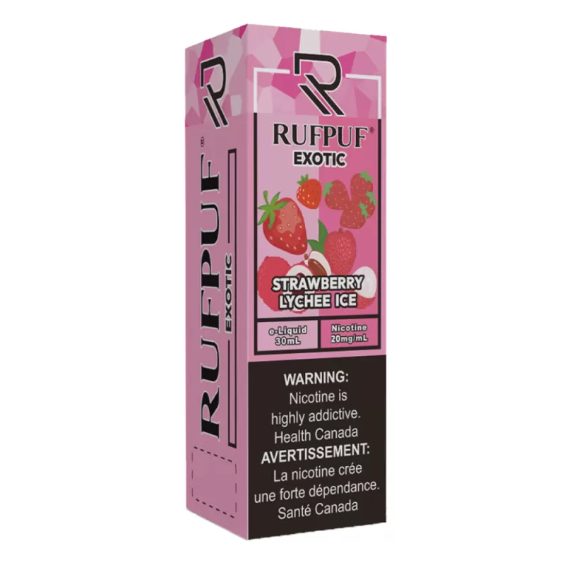 RufPuf Exotic Strawberry Lychee Ice Nic Salt – 30ml - Vapebazaar Pk - Image 3