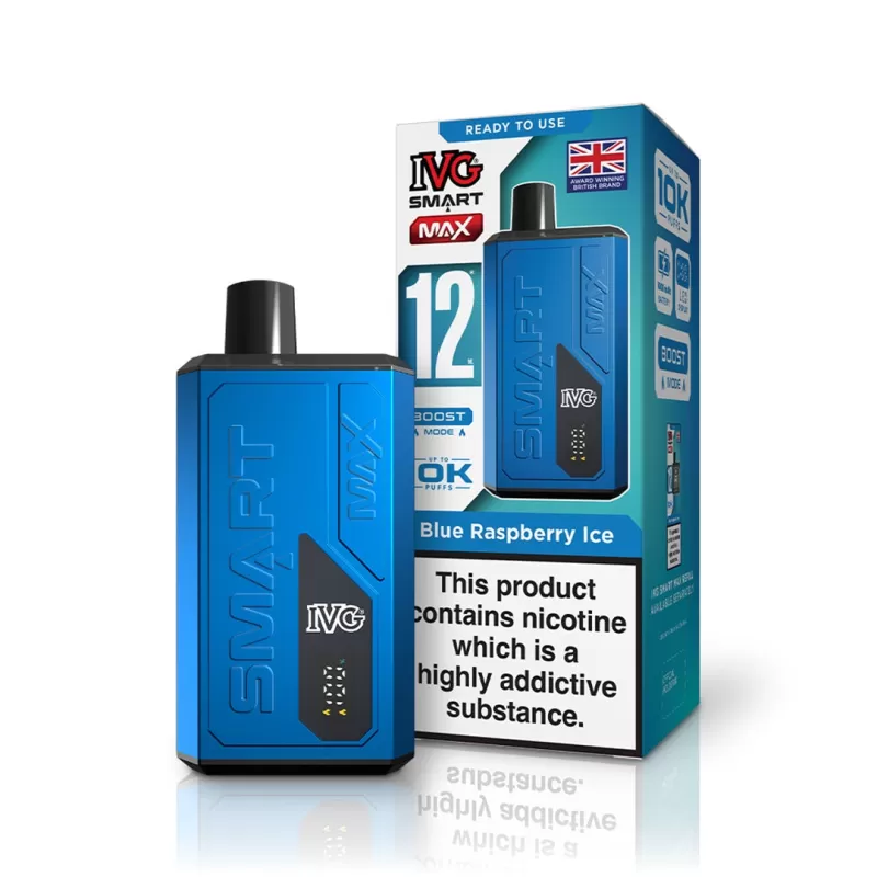IVG Smart Max 10K Prefilled Vape KIT 10mg - Strawberry Raspberry Cherry