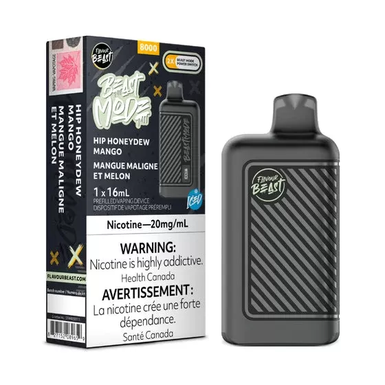 FLAVOUR BEAST BEAST MODE 8000 – HIP HONEYDEW MANGO ICED