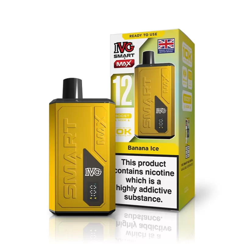 IVG Smart Max 10K Prefilled Vape KIT 10mg - Strawberry Raspberry Cherry - Image 2