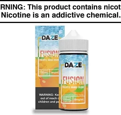 PINEAPPLE MANGO ORANGE ICED BY 7 DAZE FUSION 100ML - Vapejuice