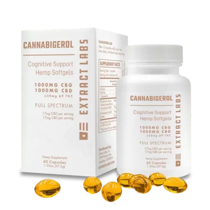 Extract Labs CBG Capsules | Cognitive Support - Vape Store
