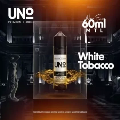 UNO MTL WHITE TOBACCO VAPE ELIQUID - Vape Product, Vape Product; Vape Product, Vape Product