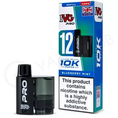 Blueberry Mint IVG Pro 12 Refill Pack - Ecigpremium