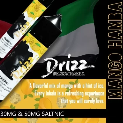 DRIZZ SALTNIC E-LIQUID – MANGO HAMBA - NICOTINE#30MG>50MG