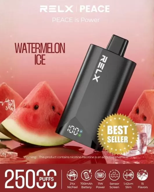 Relx Peace 25K Rechargeable Disposable Vape (25,000 Puffs) - Image 2