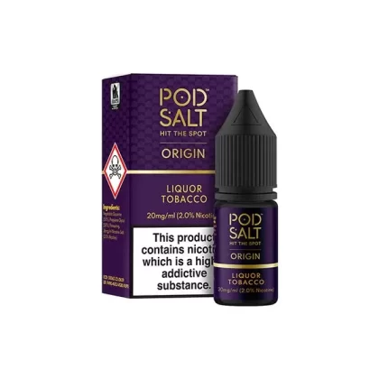 Pod Salt Origins Liquor Tobacco E Liquid 10ml - Nicotine Strength#20mg>11mg