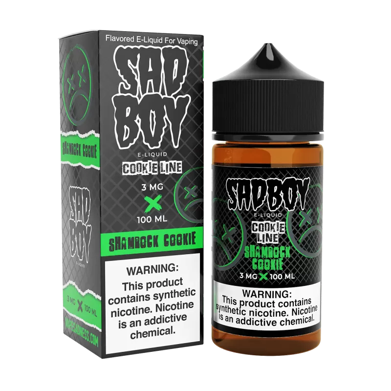 SADBOY E-Liquid - Shamrock Cookie 100ML - Cookie Line Series - 3MG
