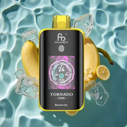 Fumot Tornado 25000 Puffs Disposable Vape Banana Ice with HD Screen & Type-C Charging - Bangvapeaustralia
