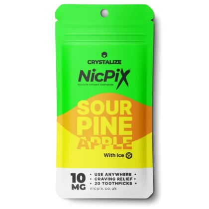 Sour Pineapple Nicotine Toothpicks by NicPix - 10 mg/stick