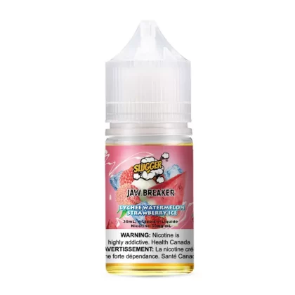 SLUGGER Jaw Breaker Salt – Lychee Watermelon Strawberry Ice 30ml (20, 35, 50mg) - Vape Product, Vape Product