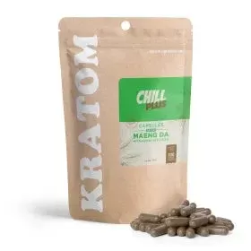 500mg Kratom Capsules – Green Maeng Da – 100 ct – Chill Plus
