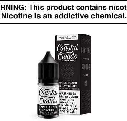 APPLE PEACH STRAWBERRY BY COASTAL CLOUDS SALT 30ML - Vapejuice