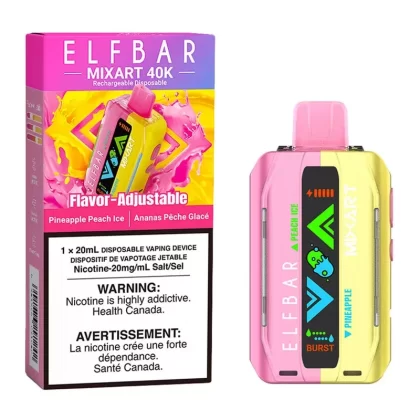 Elf Bar MixArt 40K Disposable Vape Device – Pineapple Peach Ice 20ml