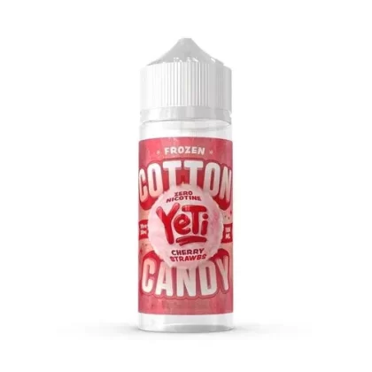 FROZEN COTTON CANDY CHERRY STRAWBS E-LIQUID BY YETI 100ML 70VG