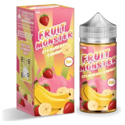 Fruit Monster Strawberry Banana 100ml Vape Juice - Vape Product, Vape Product