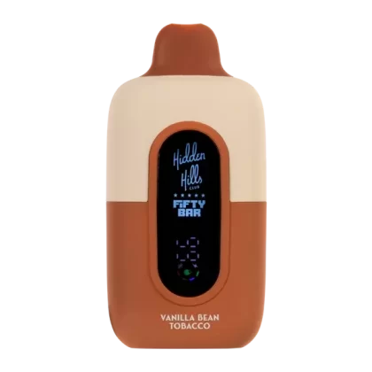 Vanilla Bean Tobacco Hidden Hills X Fifty Bar - Customer Group#VAP~Nicotine#50mg~Size#Single>5 Pack