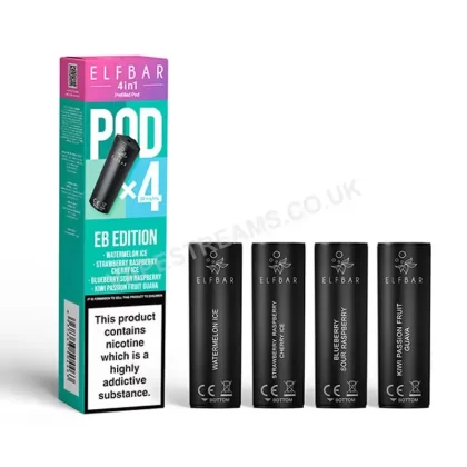 Elf Bar 4 in 1 EB Edition Prefilled Pods - Vapestreams Co