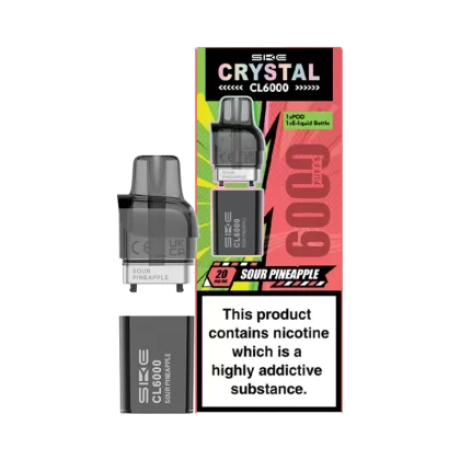Sour Pineapple SKE Crystal CL6000 Pods - Ecigwizard
