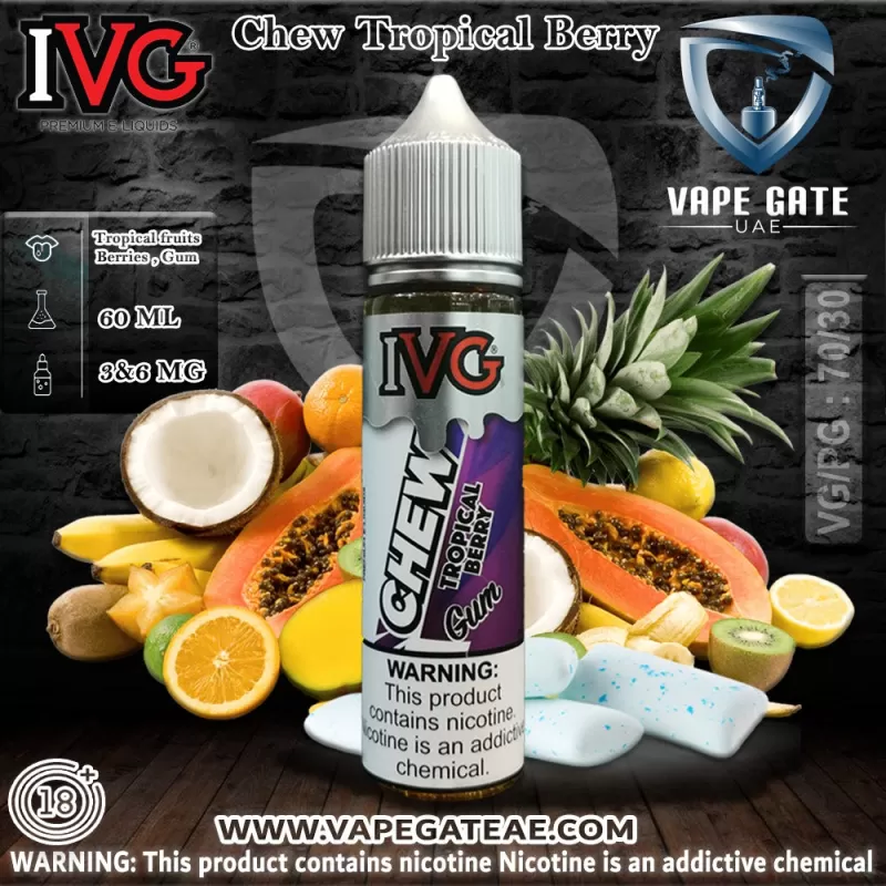 Chew Tropical Berry 60ml E juice by IVG