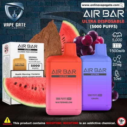 Air Bar - Ultra Disposable Vape (5000 Puffs) - Watermelon Ice / 20 mg
