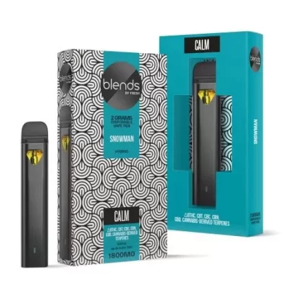 Snowman Vape Pen – D8, CBD, CBT – Disposable – Blends – 1800MG