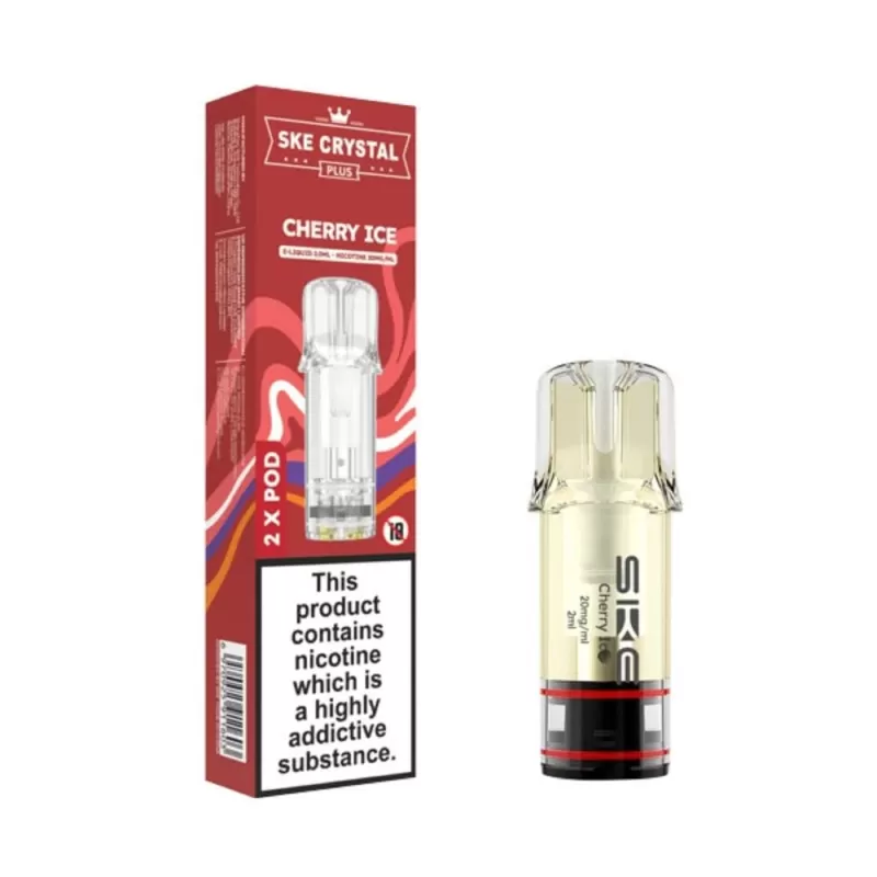 Cherry Ice Prefilled Pods by SKE Crystal Plus (2 x 2ml)
