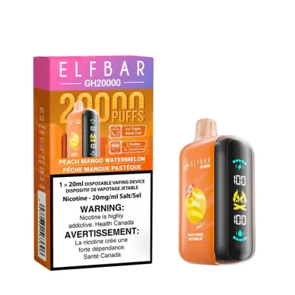 ELF BAR GH20K – PEACH MANGO WATERMELON