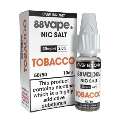 Tobacco Nic Salt E-Liquid by 88vape (10ml)