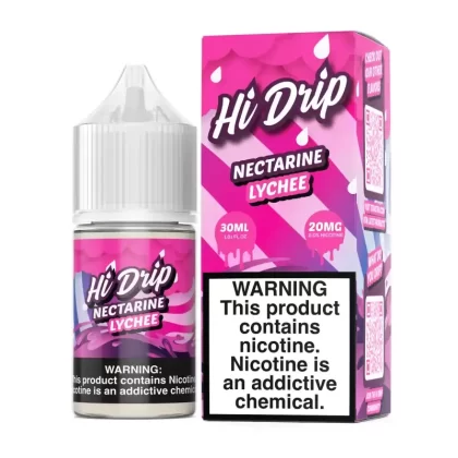 Nectarine Lychee Nic Salt Vape Juice 30ml – Hi Drip - Eightvape