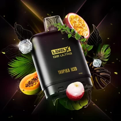 Level X G2 Ultra Flavour Beast X Twelve Monkey Pods – Tropika Iced, 50K Puffs