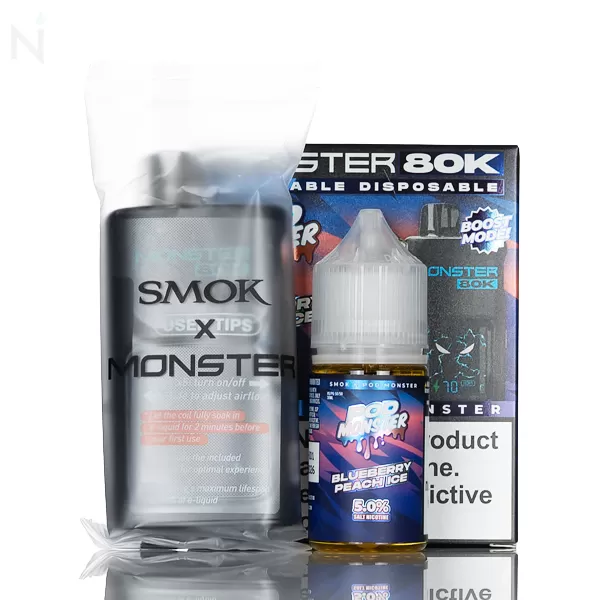 SMOK x Pod Monster 80K Puffs Refillable Disposable - Mango Ice - Image 2