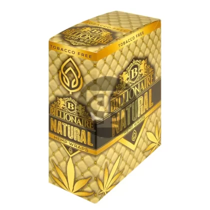 Billionaire Hemp Wraps 25 packs of 2, Natural