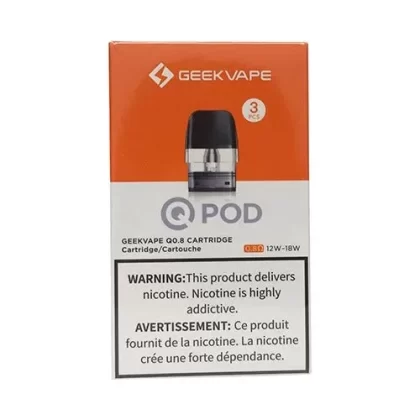 GeekVape Q Series Replacement Pods - Resistance#0.6 Ohm>0.8 Ohm